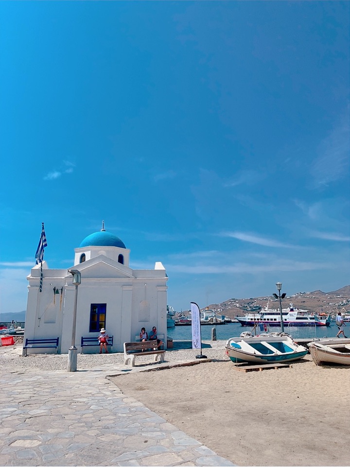 Agios Nikolaos ミコノス島 教会 観光 インスタ映えスポット