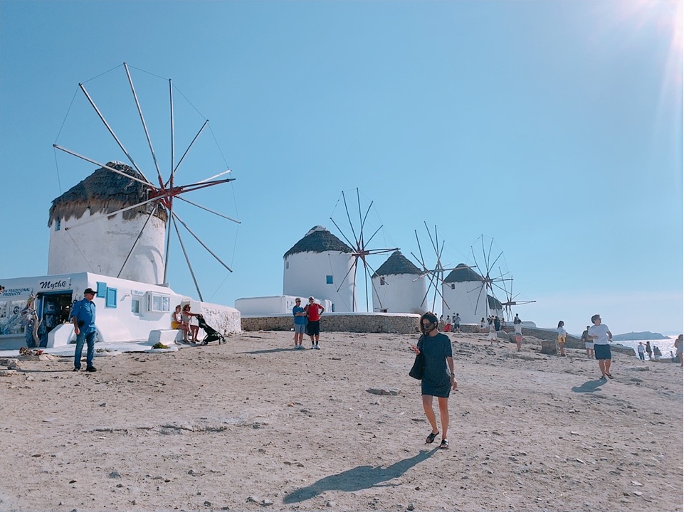 ミコノス島 風車 観光名所 ６つの風車